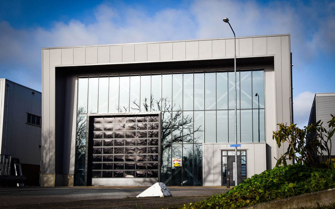 Vliesgevel nieuwbouw bedrijfspand